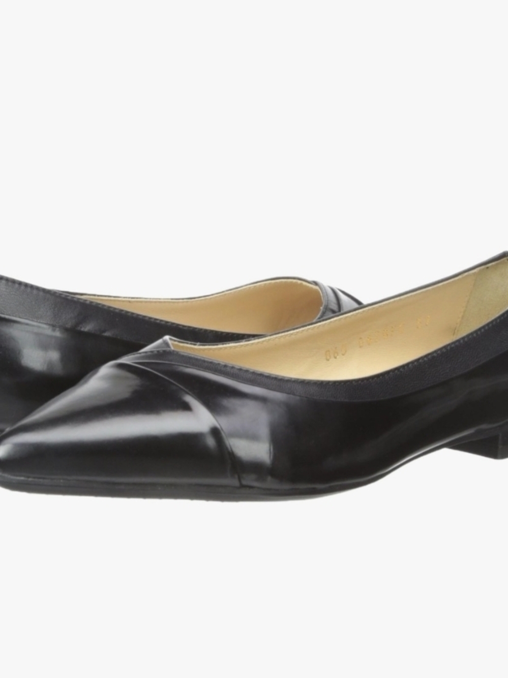 Geox Women's Pointed-Toe Black Leather Flats - Well Loved